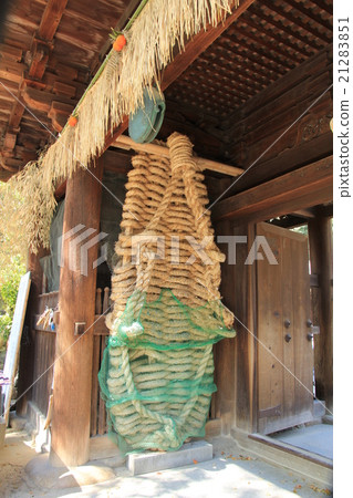 The large straw sandals at the Niomon Gate of Ishite-ji Temple, the 51st temple on the Shikoku Pilgrimage The large straw sandals at the Niomon Gate of Ishite-ji Temple, the 51st temple on the Shikoku Pilgrimage 21283851