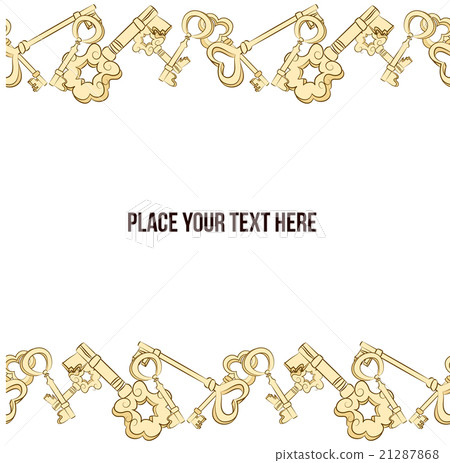 Vector frame with keys Vector frame with keys 21287868
