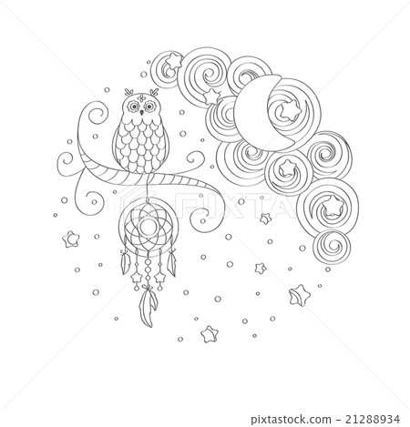 Owl sitting on a branch Owl sitting on a branch 21288934