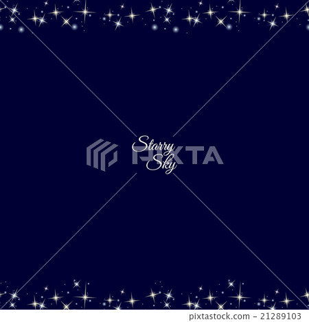 Starry frame on dark blue background 21289103