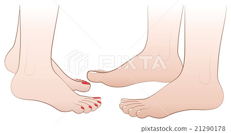 Barefoot Love Couple Illustration 21290178