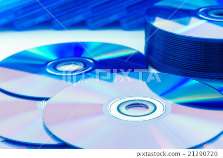 Closeup compact discs (CD/DVD) Closeup compact discs (CD/DVD) 21290720