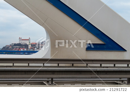 Details of a modern bridge, Bratislava, Slovakia 21291722