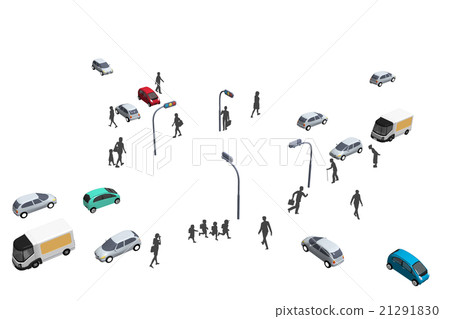 Car pedestrian traffic signal 21291830