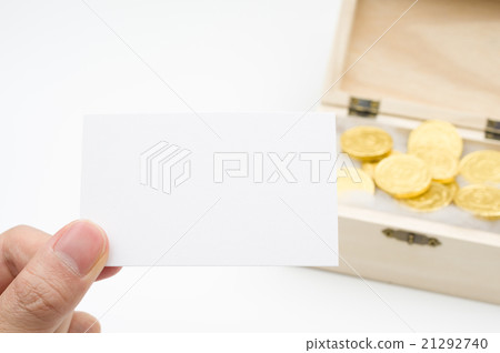 Stock Photo: Treasure Chest, cards, card