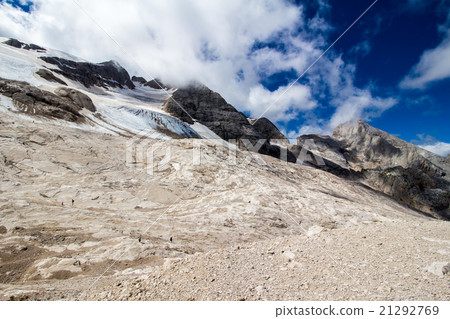the glacier on the peak of Marmolada 21292769