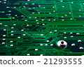 Close up a green printed circuit board 21293555