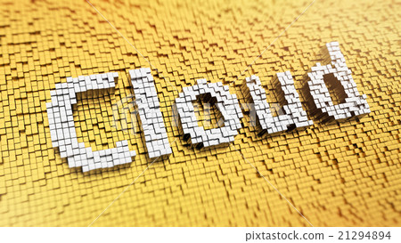 Pixelated Cloud Pixelated Cloud 21294894