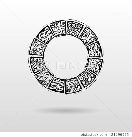 Round Patterned Mayar Background Round Patterned Mayar Background 21296955