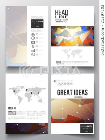 Set of business templates for brochure, magazine Set of business templates for brochure, magazine 21297502