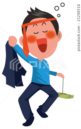 Image illustration of a young man drunk 21298518
