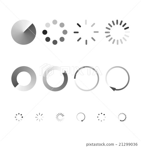 Set of icons showing the load. Set of icons showing the load. 21299036
