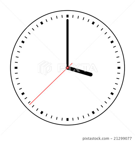 Vector clock illustration on a white background. Vector clock illustration on a white background. 21299077