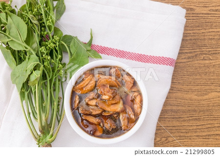 Thai Food of Neem Served with Sweet Sauce 21299805