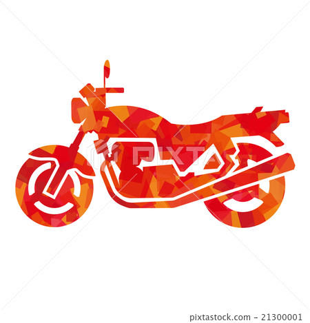 Motorcycle Silhouette (Red Cellophane) 21300001