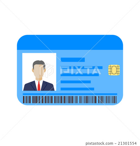 Id cards template with man - Stock Illustration [21301554] - PIXTA
