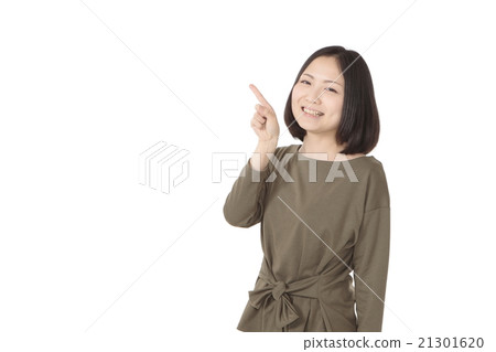 有指向的姿勢一位小姐 21301620