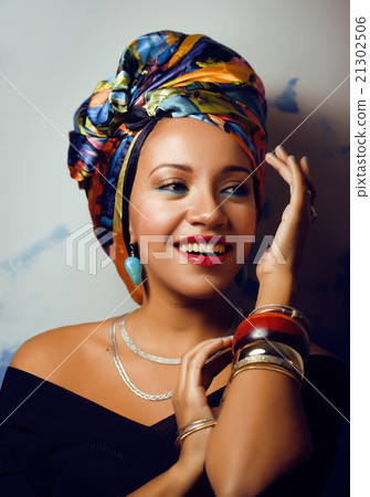 beauty bright african woman with creative make up beauty bright african woman with creative make up 21302506