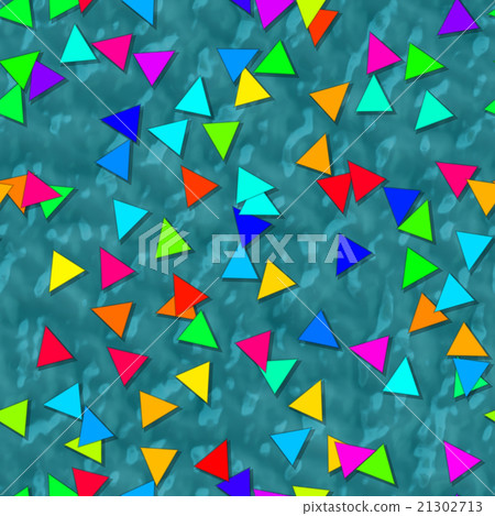 Triangle shapes with seamless texture - Stock Illustration [21302713 ...