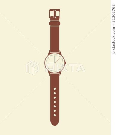 Trendy painted watch on a beige background. Trendy painted watch on a beige background. 21302768