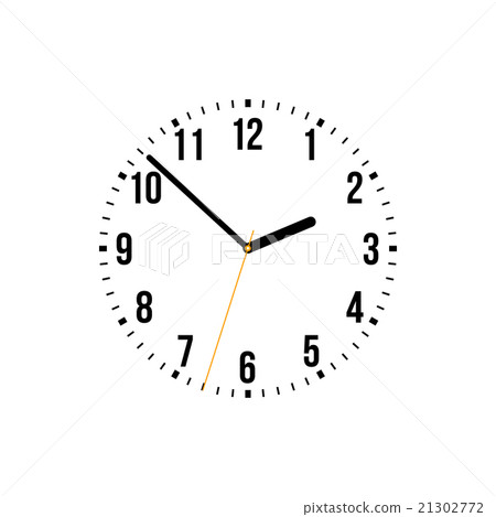 Vector clock illustration on a white background. Vector clock illustration on a white background. 21302772