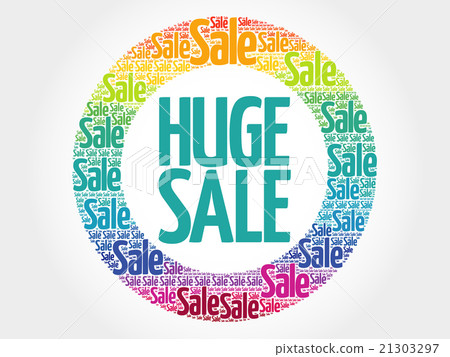 HUGE SALE words cloud 21303297