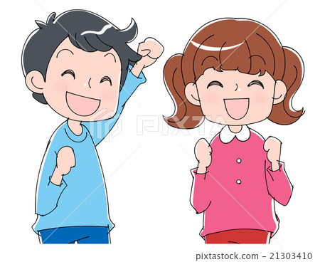 Energetic child illustration - Stock Illustration [21303410] - PIXTA