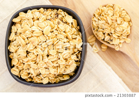 Homemade granola for breakfast. Homemade granola for breakfast. 21303887
