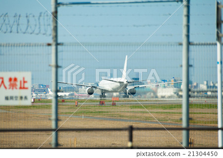 Fukuoka airport Airplane and runway 21304450
