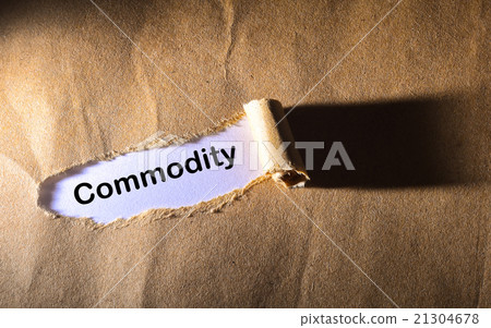 Torn paper with word Commodity Torn paper with word Commodity 21304678
