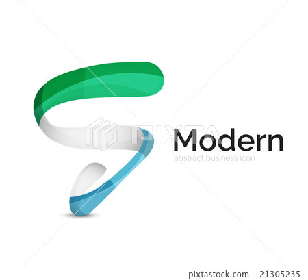 Modern vector ribbon logo Modern vector ribbon logo 21305235