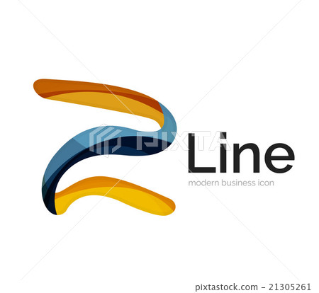 Modern vector ribbon logo 21305261