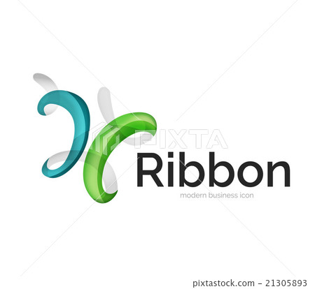 Modern vector ribbon logo 21305893