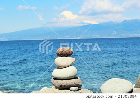 在海灘上的砌體 21305894
