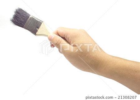 Hand with a brush 21308207