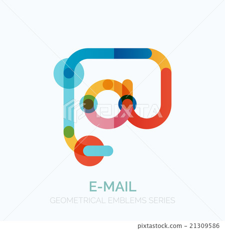 Vector email business symbol, or at sign logo - Stock Illustration ...