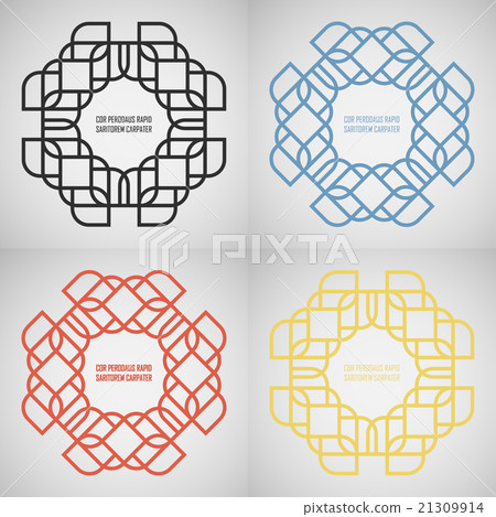 Vector abstract figures. template  design 21309914