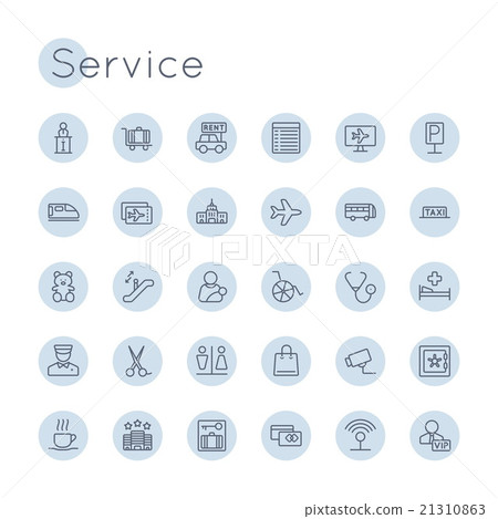 Vector Round Service Icons 21310863