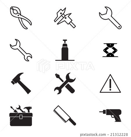 Construction tool icon Construction tool icon 21312228