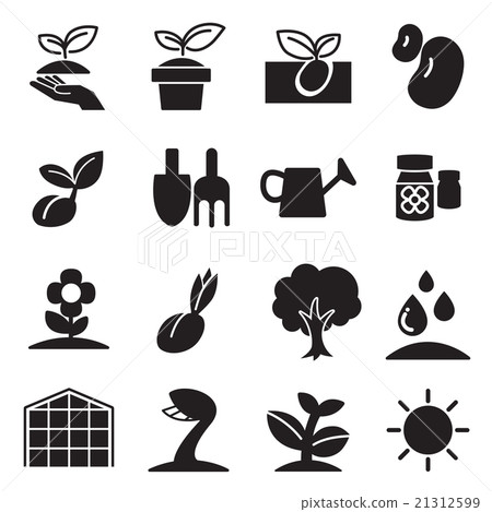 cultivate & Plant Grow icons set cultivate & Plant Grow icons set 21312599