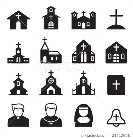 church icon silhouette 21312608