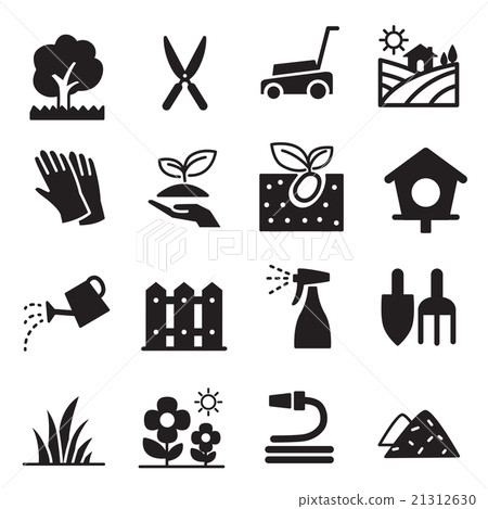 silhouette Lawn icons 21312630