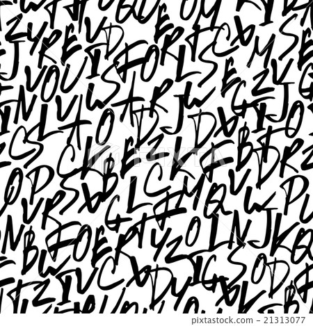 Handwritten letters. Seamless vector pattern 21313077