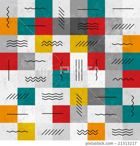 Retro colors abstract seamless pattern 21313217