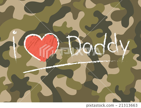 Happy father's day on camouflage pattern 21313663