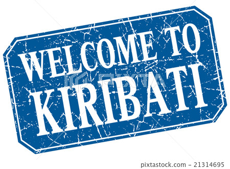welcome to Kiribati blue square grunge stamp welcome to Kiribati blue square grunge stamp 21314695