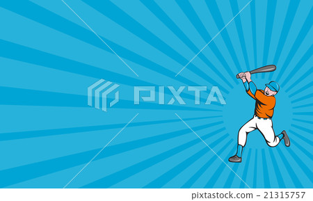 Business card American Baseball Player Batting Business card American Baseball Player Batting 21315757