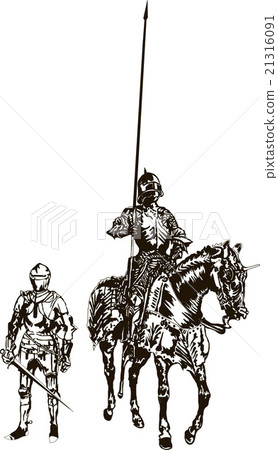 soldier and knight on a horse soldier and knight on a horse 21316091