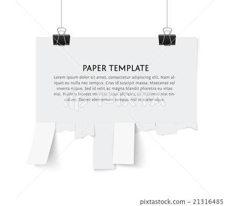 Street advertisement with tear off stripes of 21316485