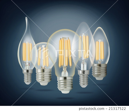 LED filament light bulbs set 21317522